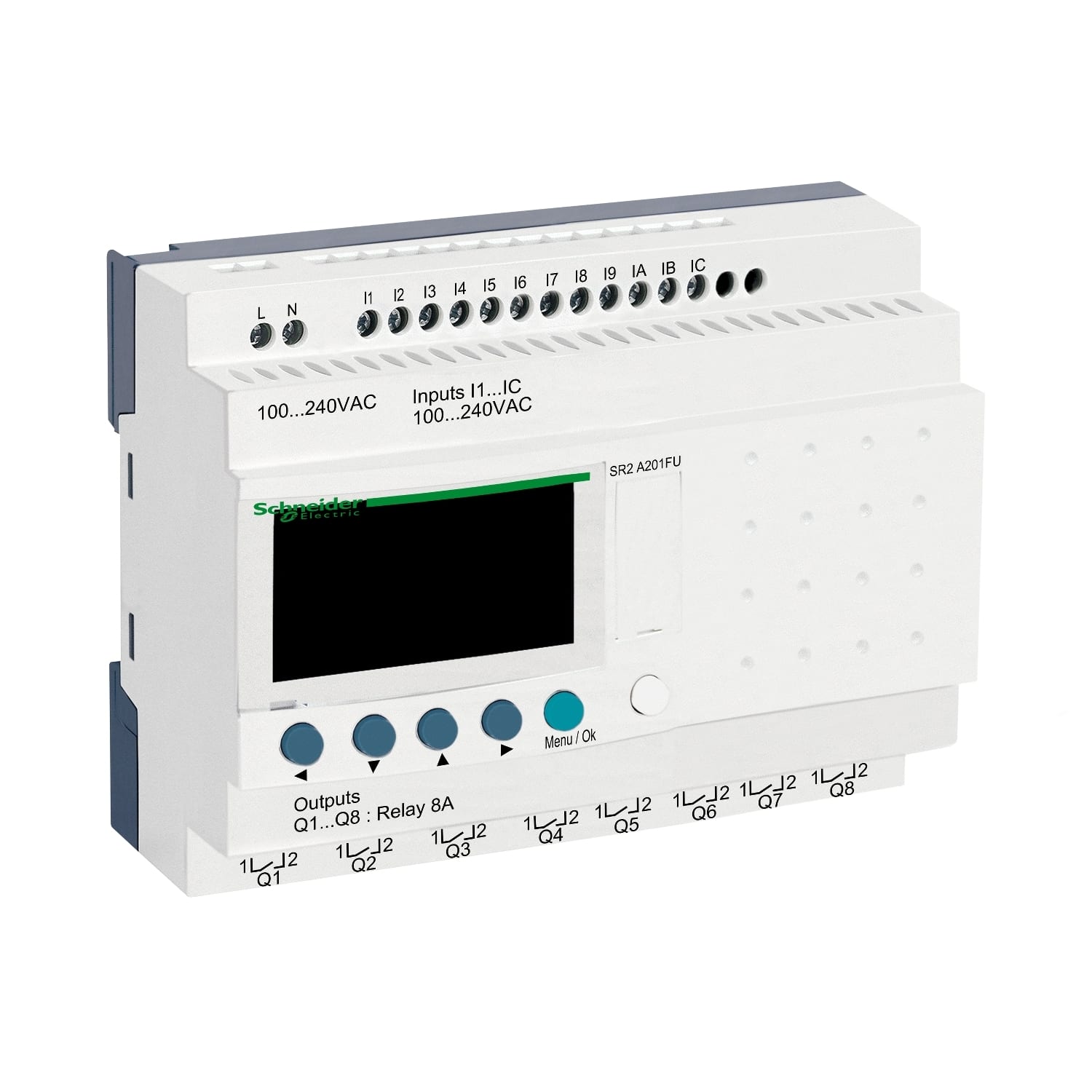 Schneider Electric - Zelio Logic - relais intelligent compact - 20 E-S 100..240Vca - ss horl. - affi