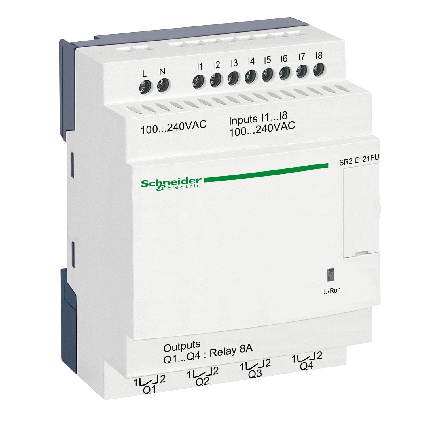 Schneider Electric - Zelio Logic - relais intelligent compact - 12 E/S 100..240Vca - horl. - ss affi.