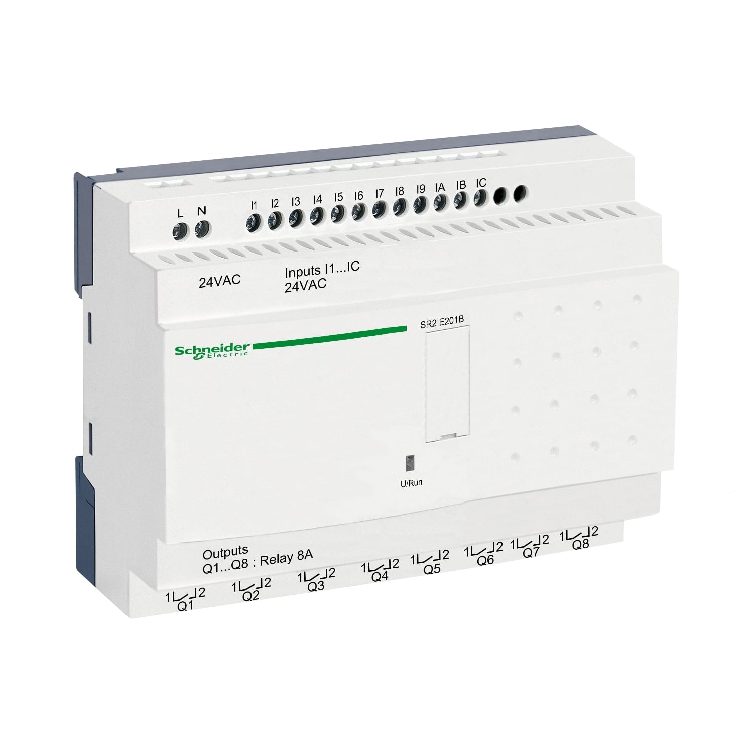 Schneider Electric - Zelio Logic - relais intelligent compact - 20 E/S 24Vca - horloge - ss affichage