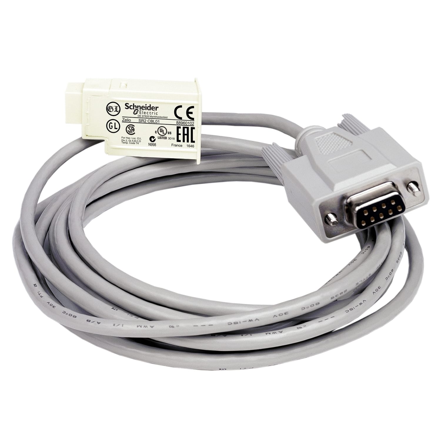 Schneider Electric - Zelio Logic - cordon de raccordement SUB-D 9 broches PC - 3m
