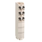 Schneider Electric - Modicon TM - bornier à 6 contacts - 24V - blanc