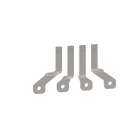 Schneider Electric - TransferPacT TA100 - plages de raccordement en double L - 4P - côté charge
