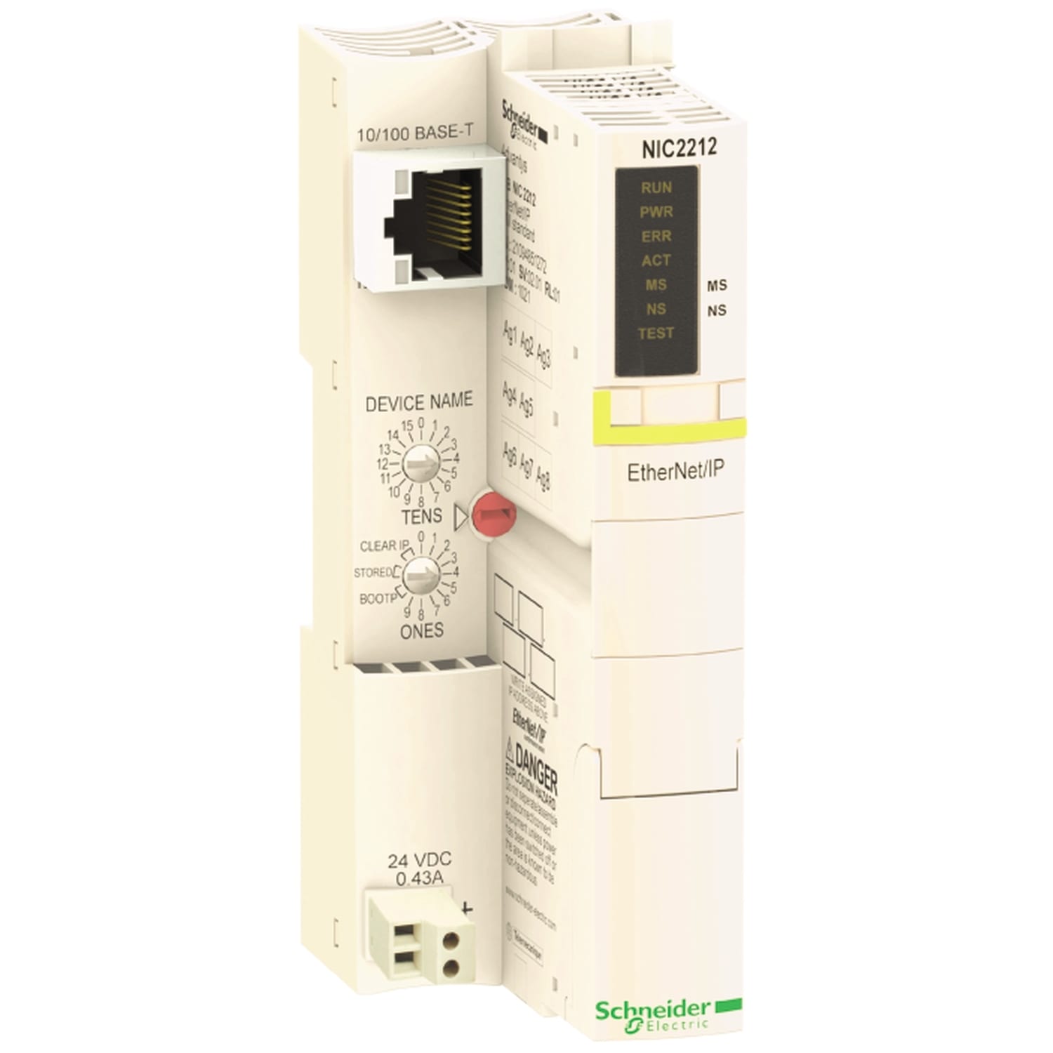 Schneider Electric - Advantys STB - module d'interface reseau standard - ethernet-IP - 10 a 100Mbit-