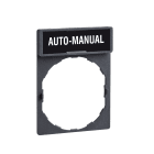 Schneider Electric - Harmony porte étiquette 30 x 40 mm standard - Ø22 - avec étiquette AUTO-MANUAL
