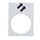 Schneider Electric - Harmony - étiquette - 30x40mm - blanc - avant GV