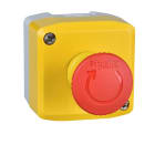 Schneider Electric - Harmony XAL - boite jaune arret urgence rouge - pousser tourner - 1O - D40