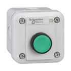 Schneider Electric - Harmony XALE - boite avec bouton poussoir lumineux vert - 1NO - LED - 230-240V