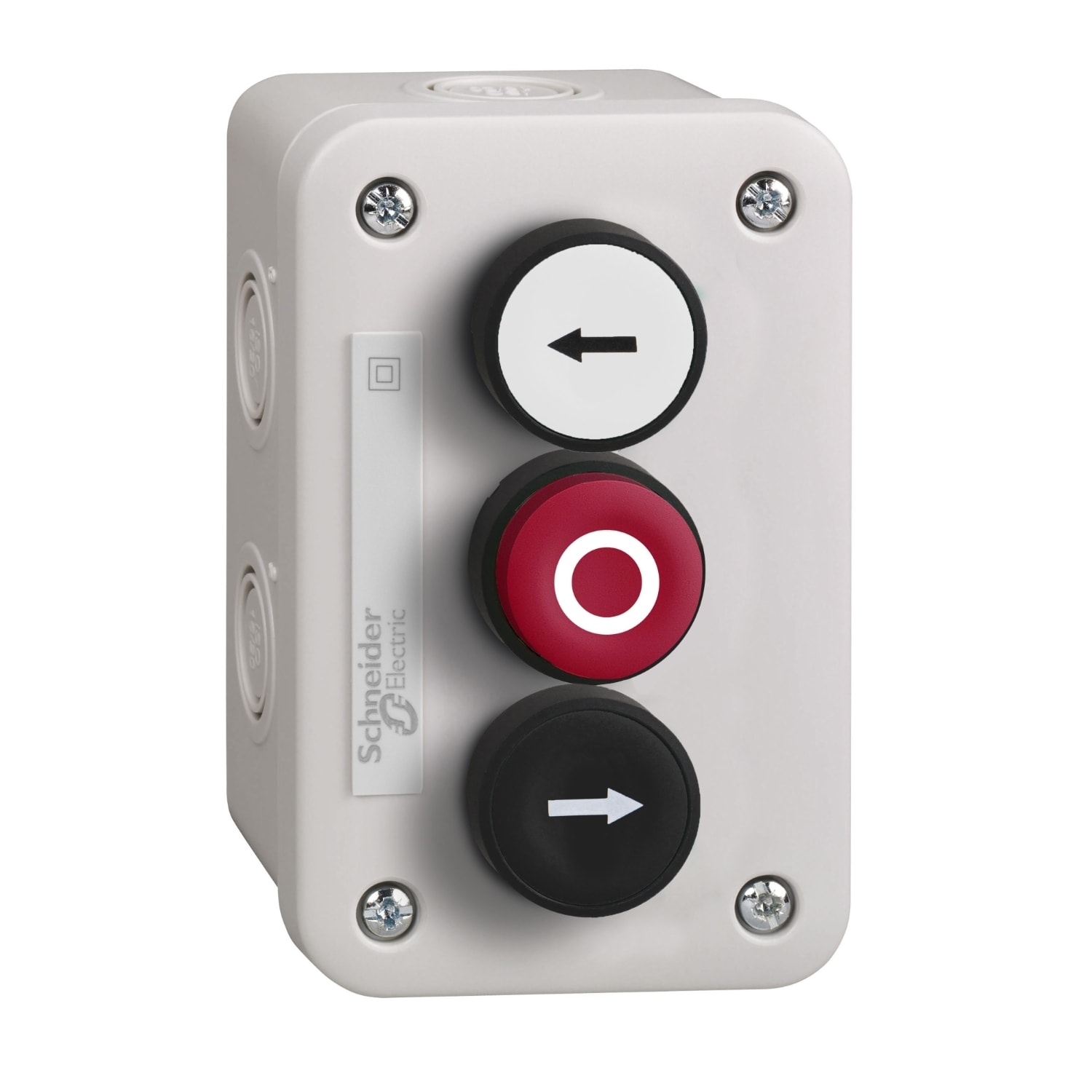 Schneider Electric - Harmony XALE - boite a boutons - BP blanc 1O-F + BP rouge 1O-F + BP noir 1O-F