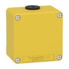 Schneider Electric - Boite métal vide jaune pour arrêts d'urgence M20 non percée 80x80x51,5 UL cULus