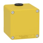 Schneider Electric - Boite metal vide jaune pour arrets d'urgence M20 non percee 80x80x77 UL cULus
