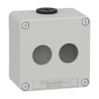 Schneider Electric - Boite métal vide grise - M20 x2 - 2 trous 22 mm - 80x80x51,5 mm - UL cULus