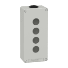 Schneider Electric - Boite métal vide grise - M25 x2 - 4 trous 22 mm - 80x175x51,5 mm