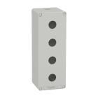 Schneider Electric - Boite métal vide grise - M25 x1 - 4 trous 22 mm - 80x220x77 mm