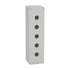 Schneider Electric - Boite métal vide grise - M32 x1 - 5 trous 22 mm - 85x310x77 mm