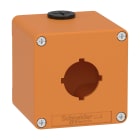 Schneider Electric - Boite métal vide orange - M20 x2 - 1 trou 30 mm - 80x80x77 mm - UL cULus