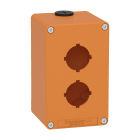 Schneider Electric - Boite métal vide orange - M20 x2 - 2 trous 30 mm - 80x130x77 mm - UL cULus