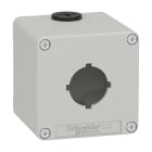 Schneider Electric - Boite métal vide grise - M20 x2 - 1 trou 30 mm - 80x80x77 mm - UL cULus
