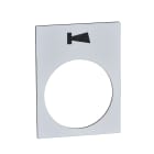 Schneider Electric - Harmony - étiquette - 30x40mm - blanc - alarme