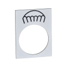 Schneider Electric - Harmony - étiquette - 30x40mm - blanc - lent