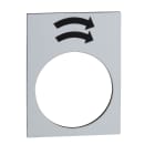 Schneider Electric - Harmony - étiquette - 30x40mm - blanc - rotation droite GV