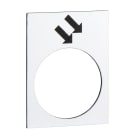 Schneider Electric - Harmony - étiquette - 30x40mm - blanc - avant GV