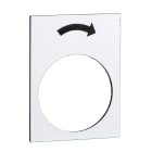 Schneider Electric - Harmony - étiquette - 30x40mm - blanc - rotation droite PV