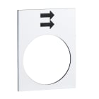 Schneider Electric - Harmony - étiquette - 30x40mm - blanc - montée ou droite, GV