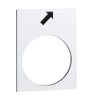 Schneider Electric - Harmony - étiquette - 30x40mm - blanc - avant PV