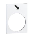 Schneider Electric - Harmony - étiquette - 30x40mm - blanc - avant PV