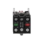 Schneider Electric - Harmony XB4 - bouton a manette lumin - D22 - 3 pos fix - rouge - 1O+1F - 24V