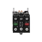 Schneider Electric - Harmony XB4 - bouton à manette lum - Ø22 - 3 pos fix - orange - 1O+1F - 24V