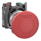 Schneider Electric - Harmony XB4 - arrêt urgence - Ø40 - pousser tourner - rouge - 1O+1F - push in