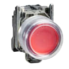 Schneider Electric - Harmony XB4 - bouton poussoir à impulsion - Ø22 - capuchonné - rouge - 1O - vis