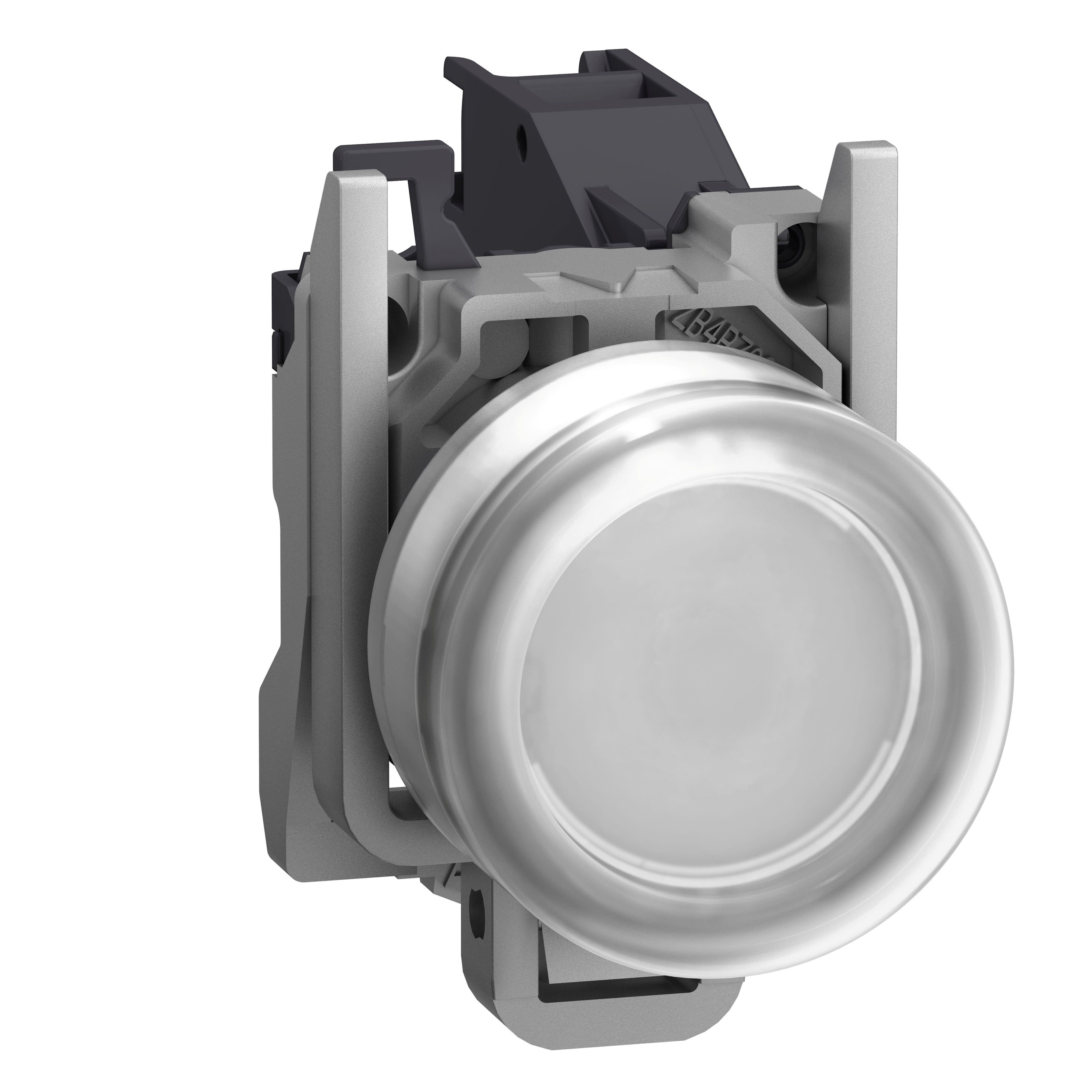 Schneider Electric - Harmony XB4 - bouton poussoir impulsion Atx gaz - Ø22 - pour étiq - blanc - 1F