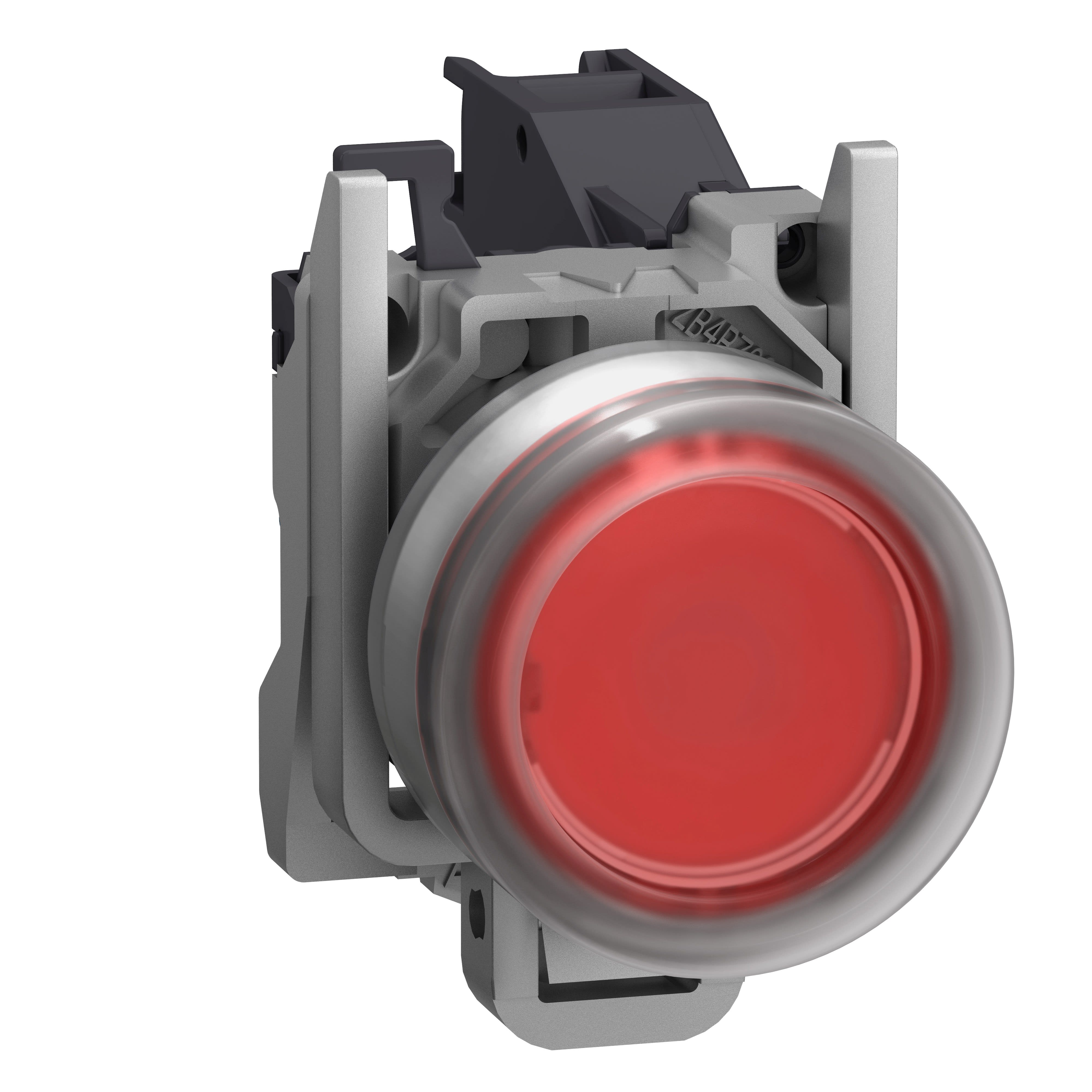 Schneider Electric - Harmony XB4 - bouton poussoir à imp Atx gaz - Ø22 - pour étiq - rouge - 1O - vis
