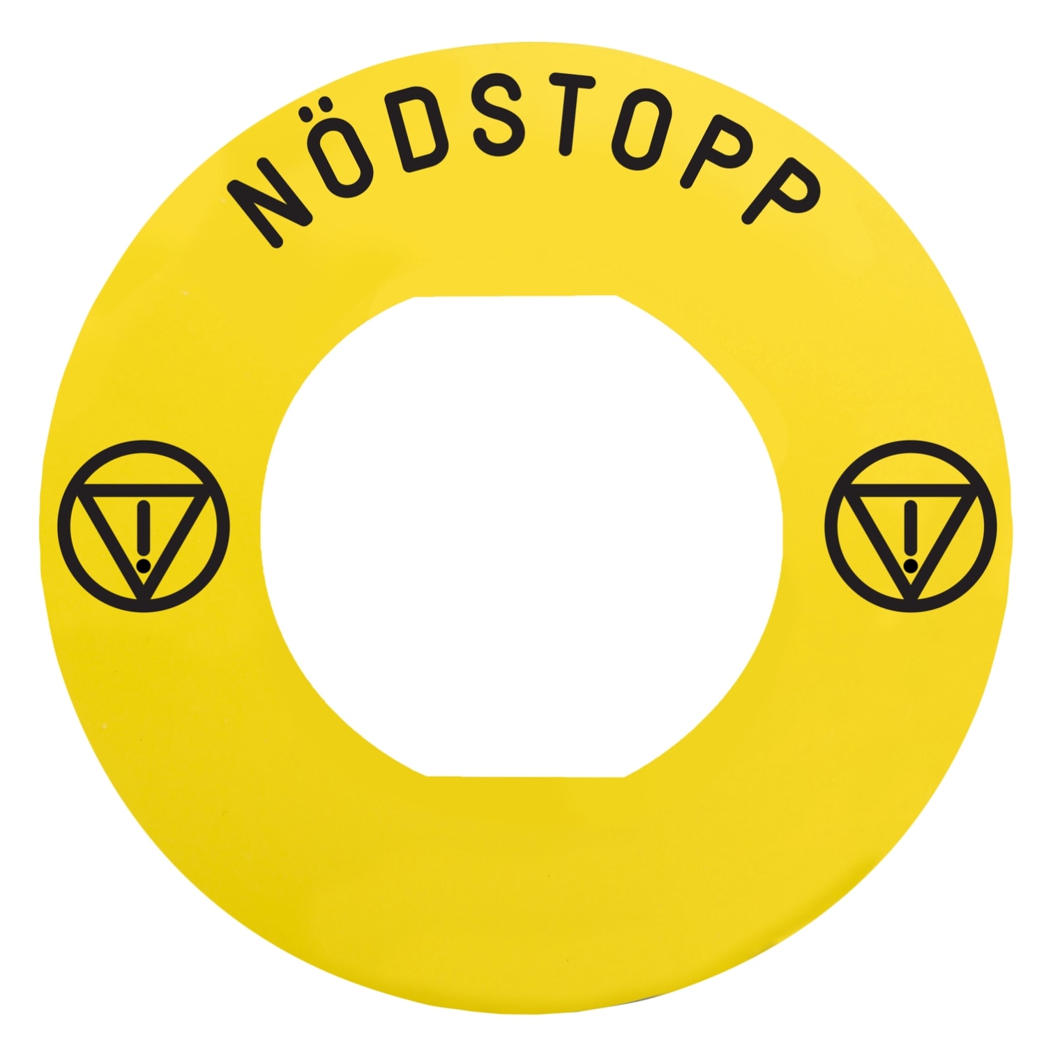 Schneider Electric - Harmony - etiquette plate - jaune - 'NODSTOP' - D60 - pour ZBZ1605