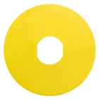 Schneider Electric - Harmony etiquette circulaire D90mm - jaune - non marquee