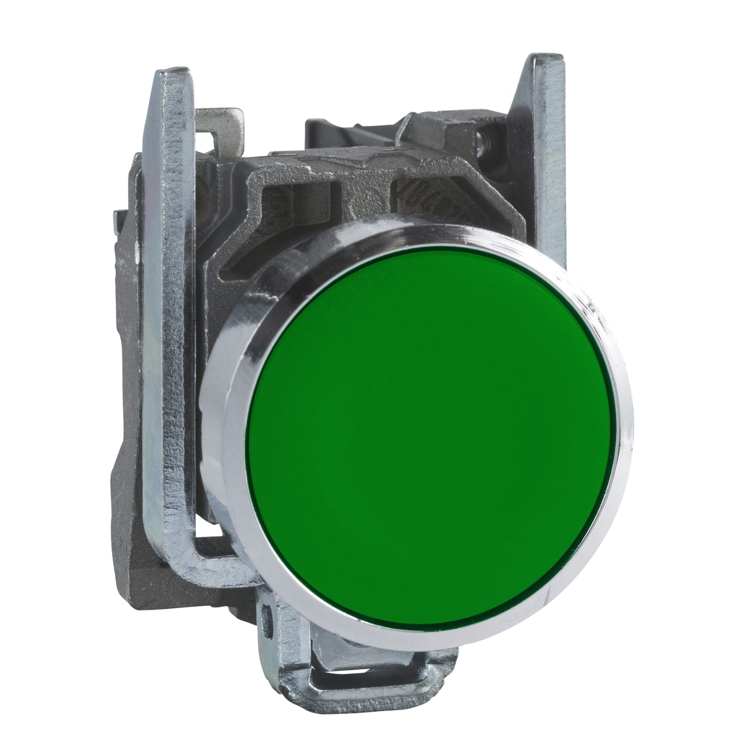 Schneider Electric - Harmony XB4 - bouton poussoir a impulsion - D22 - vert - 1F - vis etrier