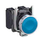 Schneider Electric - Harmony XB4 - bouton poussoir a impulsion - D22 - bleu - 1F - vis etrier