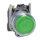 Schneider Electric - Harmony XB4 - bouton poussoir à impulsion - Ø22 - capuchonné - vert - 1F - vis