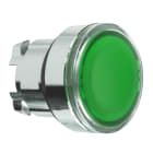Schneider Electric - Harmony XB4 - tête bouton poussoir - affleurant pour étiquette - Ø22 - vert
