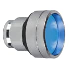 Schneider Electric - Harmony XB4 - tete bouton poussoir - encastre - collerette haute - D22 - bleu