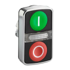 Schneider Electric - Harmony tête bouton-poussoir double touche Ø22 vert + rouge E S IP66, IP69K