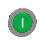 Schneider Electric - Harmony XB4 - tête bouton poussoir à impulsion - flush - marqué - vert