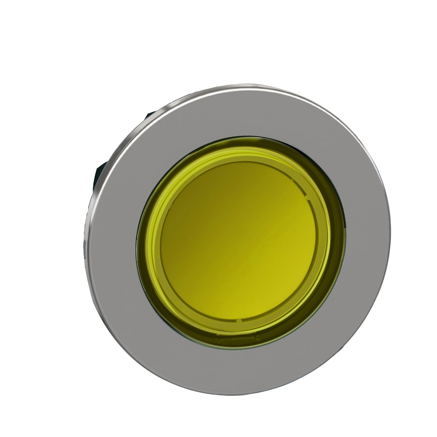 Schneider Electric - Harmony XB4 - tête bouton pousser-pousser lumineux - flush - jaune