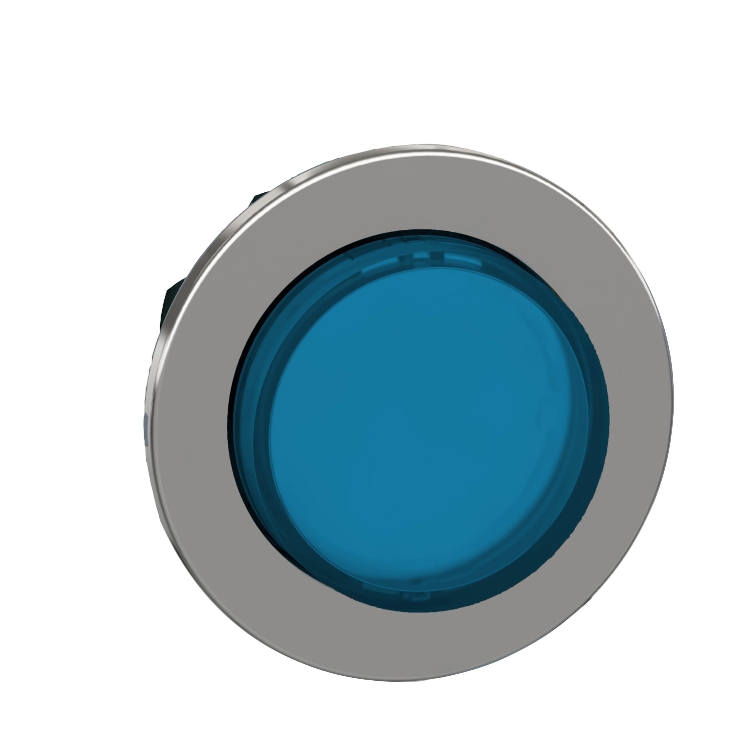 Schneider Electric - Harmony XB4 - tête bouton poussoir lum DEL - flush - dépassant - bleu