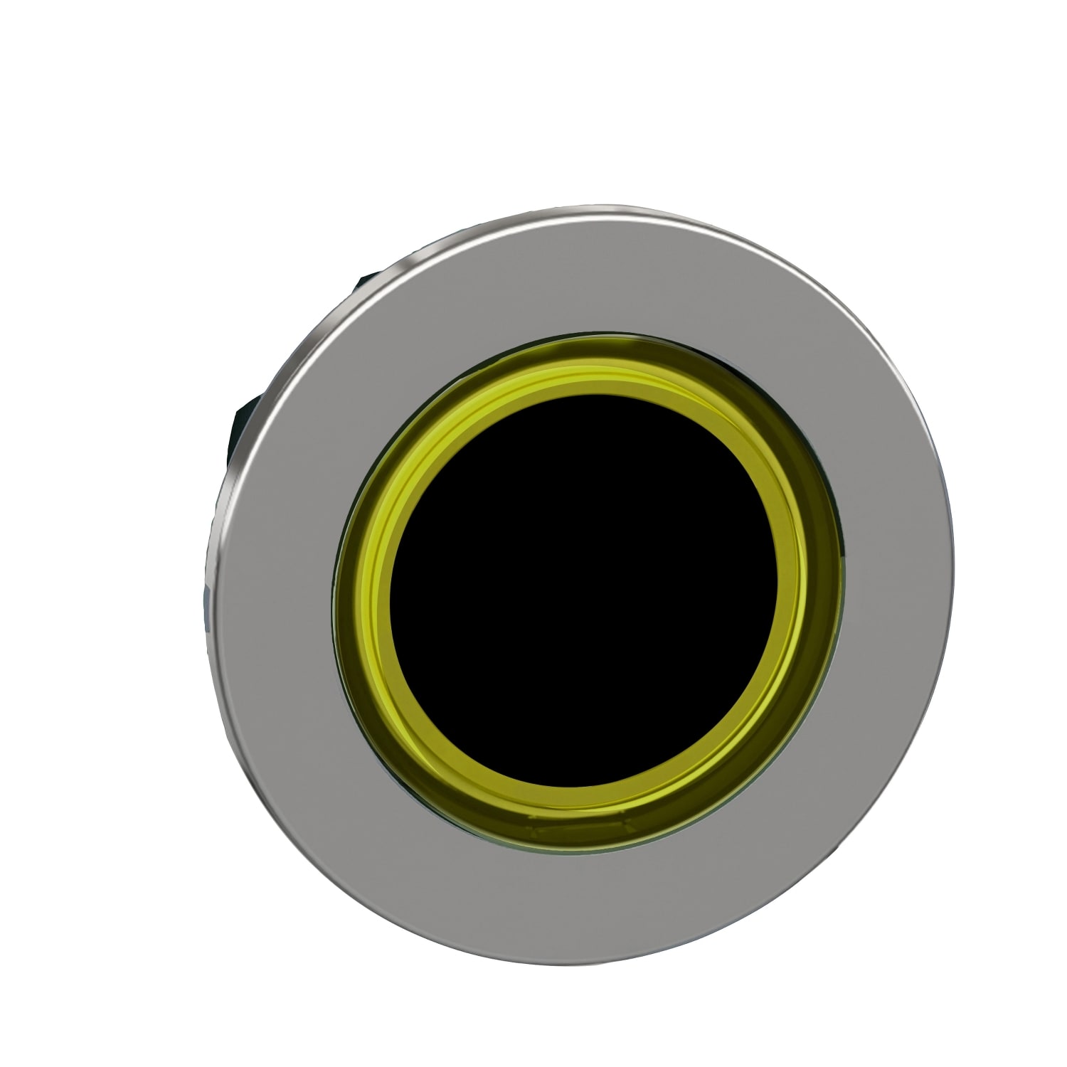 Schneider Electric - Harmony XB4 - tête bouton poussoir lum DEL - flush - anneau - jaune