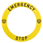 Schneider Electric - EMERGENCY STOP LEGEND D90MM