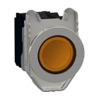 Schneider Electric - Harmony XB4 - BP lumineux DEL - flush - orange - 1O+1F - 230V - vis étrier