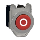 Schneider Electric - Harmony XB4 - bouton poussoir - flush - dépassant - marqué - rouge - 1O+1F